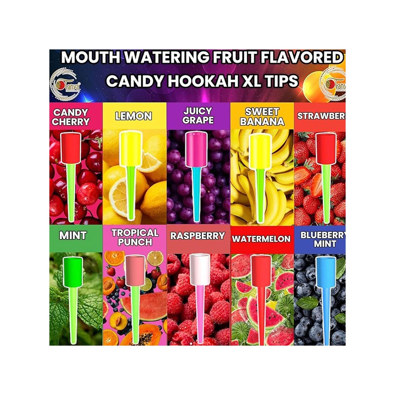 Embouts Chicha Lolly Pop Candy Tips – Jetables & Gourmands PACK 25 PCS