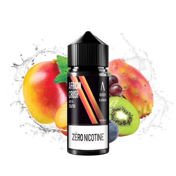 E-liquide Adalya 60 ml – 50/50 PG/VG – Zéro nicotine (multi-saveurs)