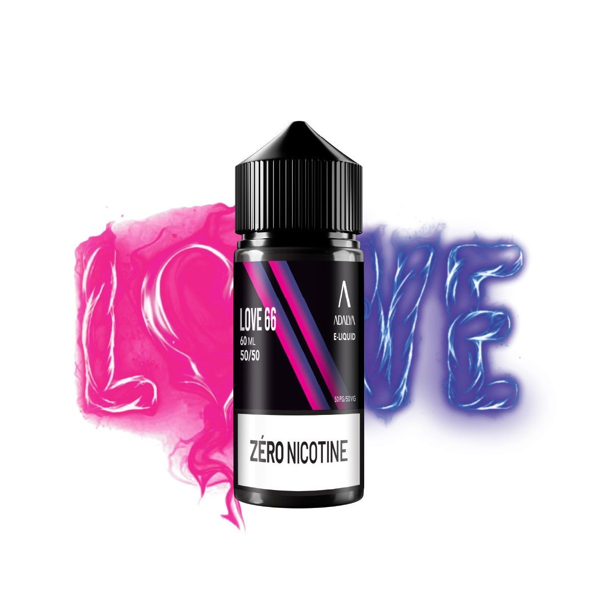 E-liquide Adalya 60 ml – 50/50 PG/VG – Zéro nicotine (multi-saveurs)