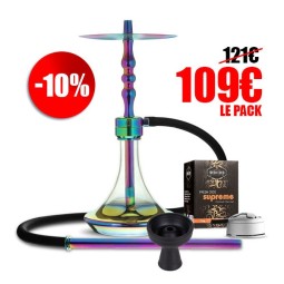copy of Pack Full 360° – Chicha tout équipé + Gunshot 200g + Allume-charbon