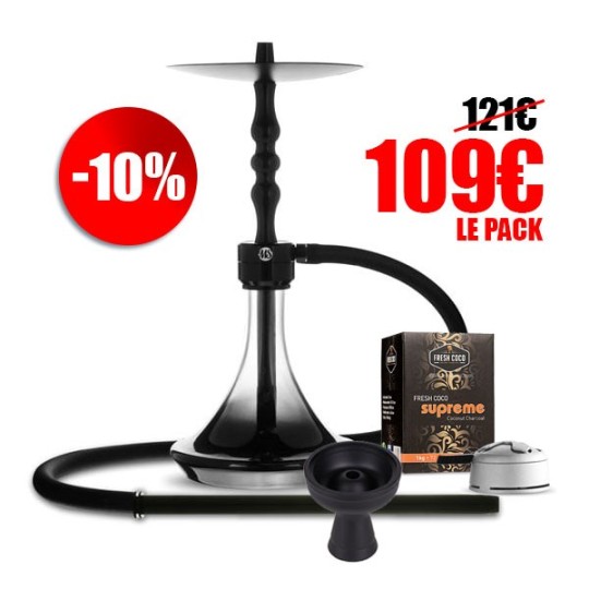 copy of Pack Full 360° – Chicha tout équipé + Gunshot 200g + Allume-charbon