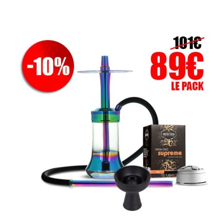 copy of copy of Pack Full 360° – Chicha tout équipé + Gunshot 200g + Allume-charbon