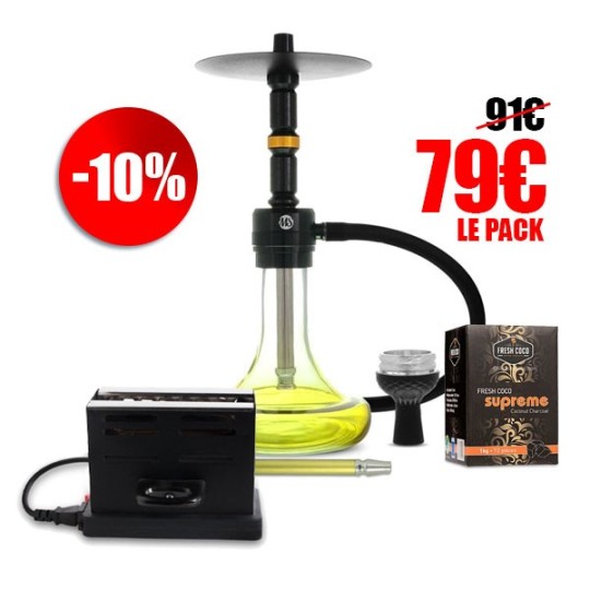 copy of copy of copy of Pack Full 360° – Chicha tout équipé + Gunshot 200g + Allume-charbon