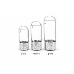 Porte-Charbon Al Malik Or & Argent - 3 Tailles (Petit, Moyen, Grand)