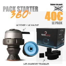 Pack Starter 360 : Charbon BlackCoco's + Foyer Ramses + kaloud - Un pack pour bien commencer