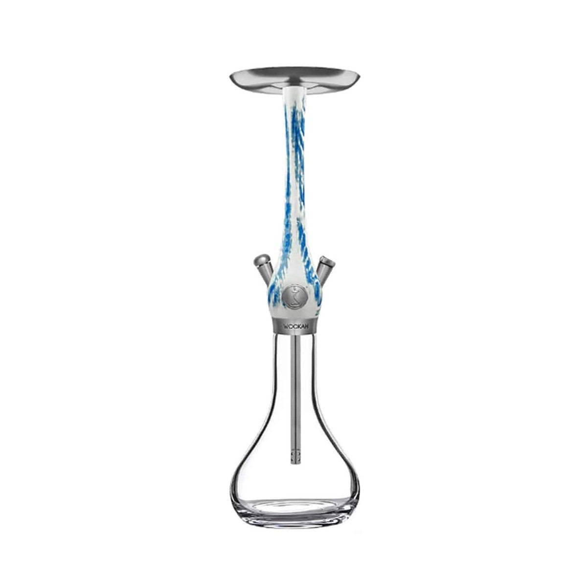 Chicha Wookah Artic Blue avec vase Smooth transparent