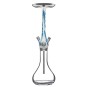 Chicha Wookah Artic Blue avec vase Smooth transparent