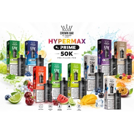 Cartouche Crown Bar HyperMax Prime 50K 10 ml- Al Fakher