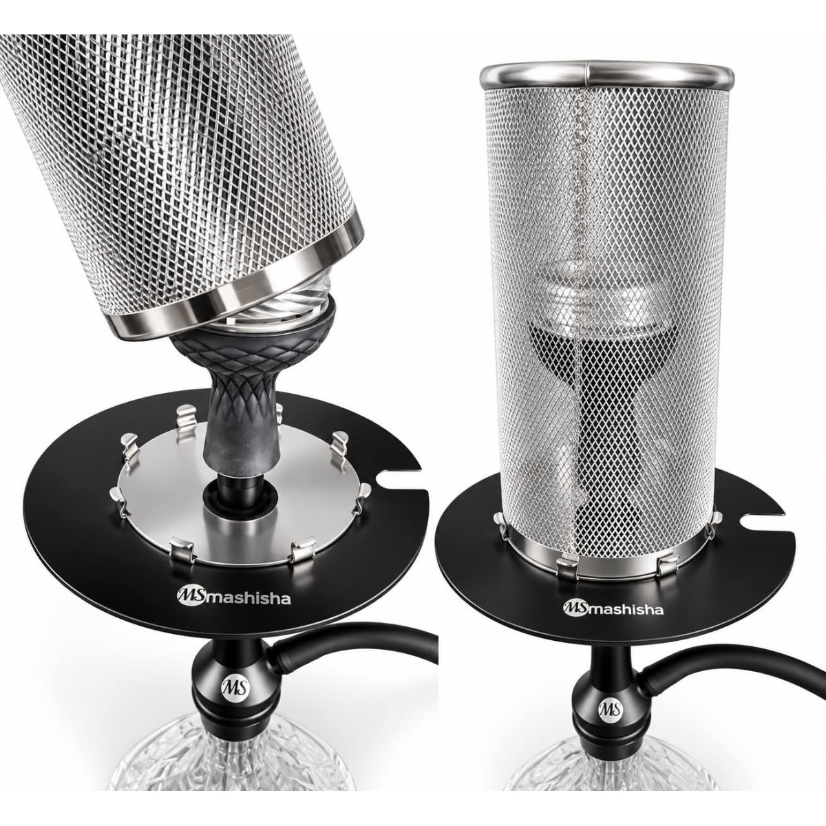 Grille de protection FIX pour charbon à chicha – Inox