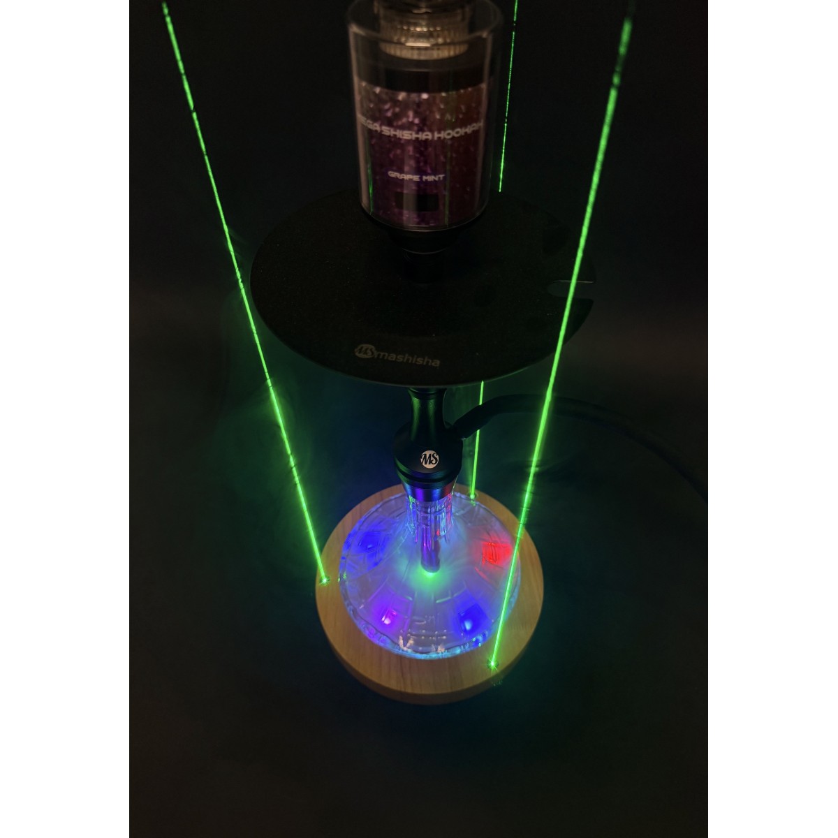 Socle LASER lumineux pour chicha