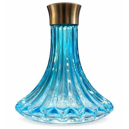 Vase Verre Turquoise Chicha Aladin Epox A36 | Col Doré