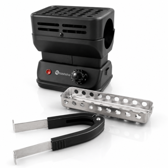 PACK Allume Charbon MS Mini cube Burner 1200W + BLACK COCOS 1KG 26mm