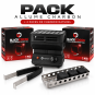 PACK Allume Charbon MS Mini cube Burner 1200W + BLACK COCOS 1KG 26mm