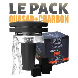 Pack Quasar RAAS 2 + Charbon Naturel Fresh coco F26 Cube + Pince P1 MS