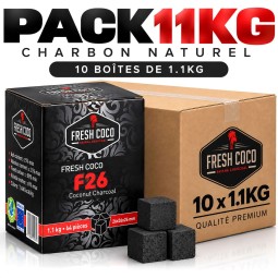Pack 11KG Charbon naturelle Fresh Coco F26 Cube