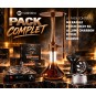 Pack Rafale + coco fresh supreme 1kg + Allume Charbon MS Classic Plate 600W + kaloud + foyer en verre silicone