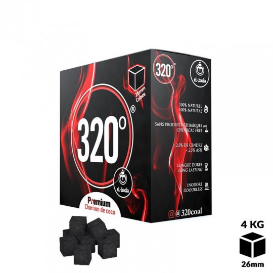 CHARBONS EL BADIA 320 CUBES 4kg